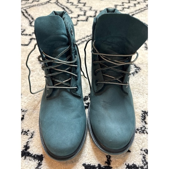 Timberland Blue Green Hiking Boots Boys Size 6.5 - Picture 2 of 7